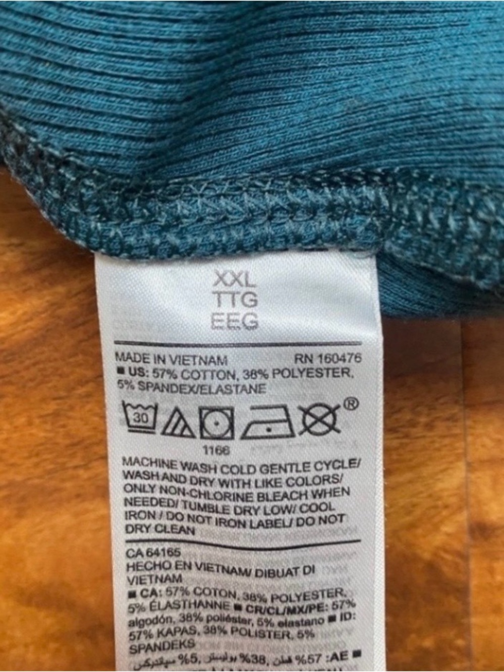 3/$25 Old Navy Women's Teal Soft Ribbed Stretch Long Sleeve Top Size XXL Casual - Picture 9 of 12